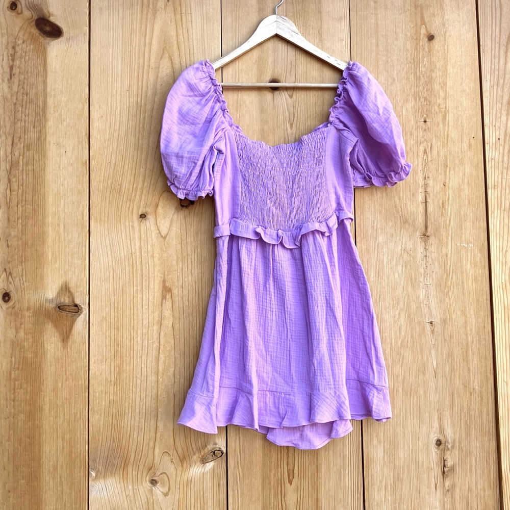 Show Me Your NWT Mumu Sophie Lilac Gauze Dress Sz Medium - Picture 7 of 7